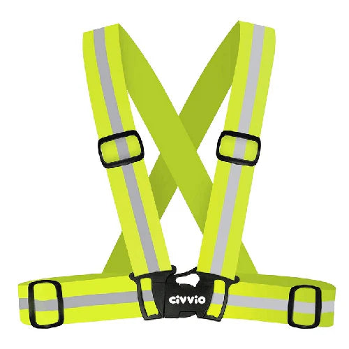 Hi Viz Reflective Sash Brace with Elastic - Safety belt