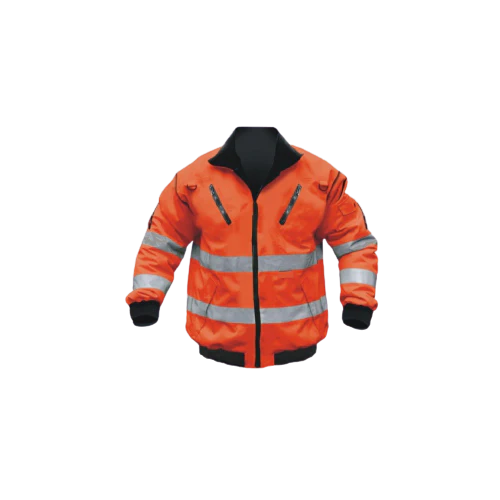 Pioneer Hi-Viz Reflective Bunny/Bomber Jacket c/w Zip-Off Sleeves